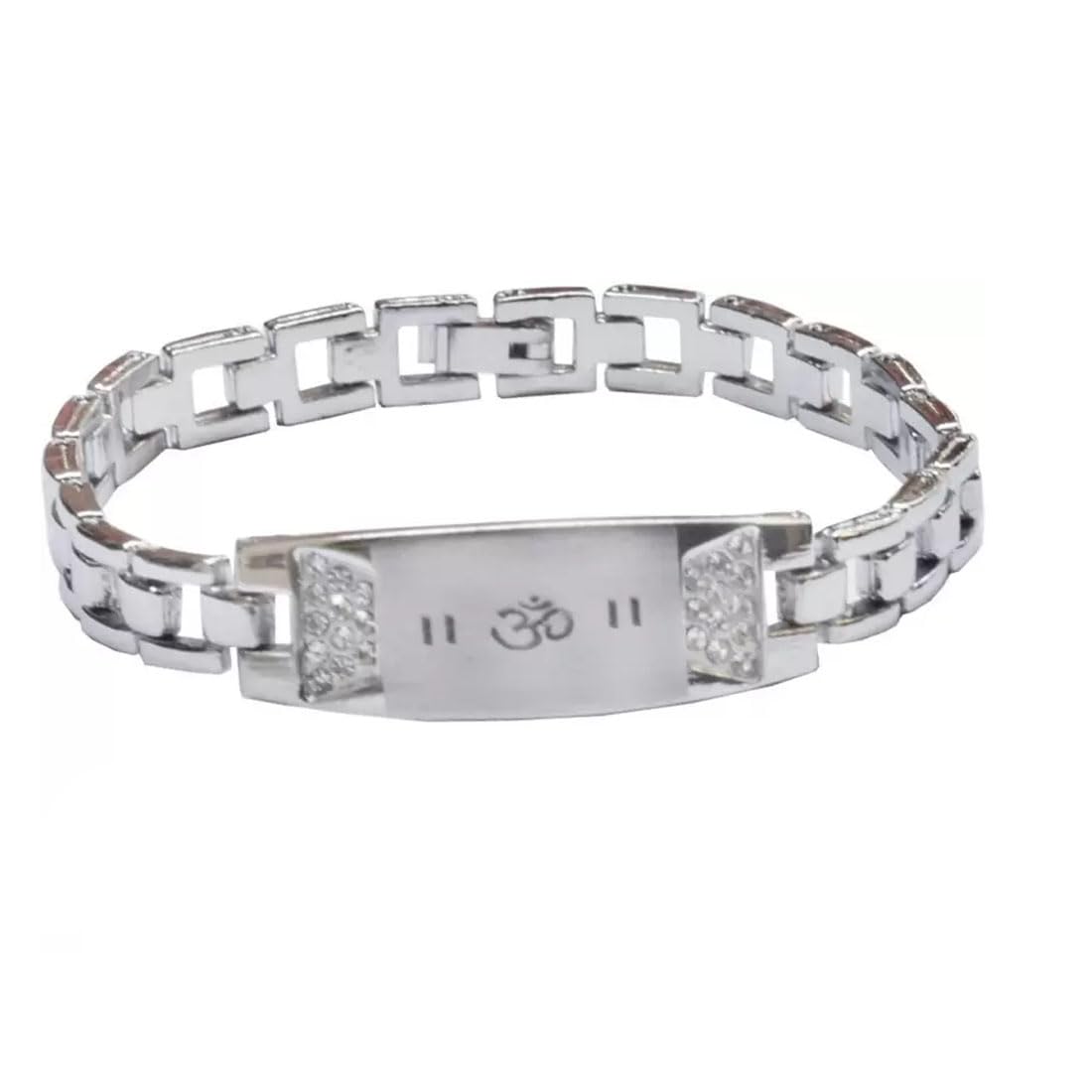 M Men StyleReligious Lord Shiva Om idea Yoga Gift Word Wristband Silver Metal And Stainless Steel Bracelet For Men And Women