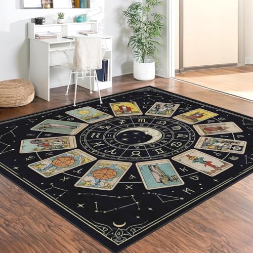 Tapete rectangular lavable 5'x7' Zodiac Celestial miniatura 3