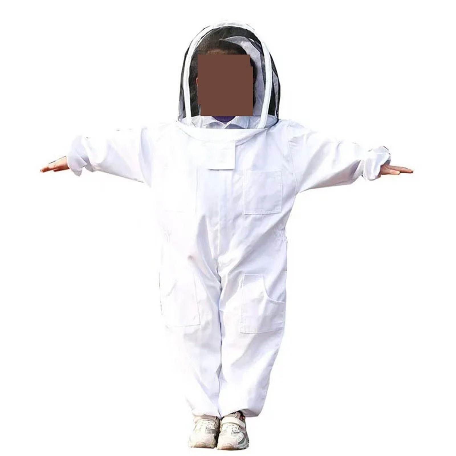 Dcdcd Bianco Apiculture Children Anti-Bee Suit Breathable Suit For Kids Beekeeping Practice Kid Beekeeping Clothing Beekeeping Tools(,M)