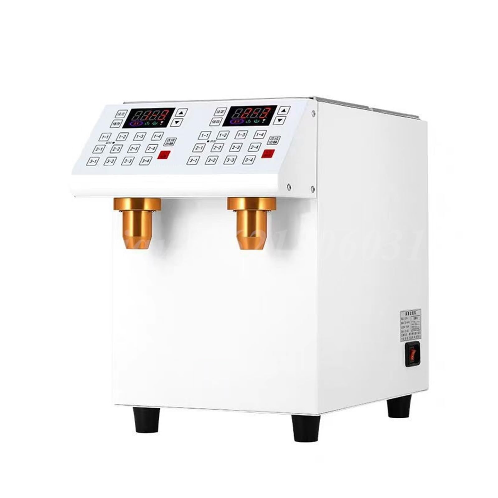 Distributore di sciroppo, dosatrice per fruttosio, piccola macchina dosatrice automatica per sciroppo a doppio cilindro, macchina per fruttosio, negozio di tè al latte, attrezzatura speciale, da