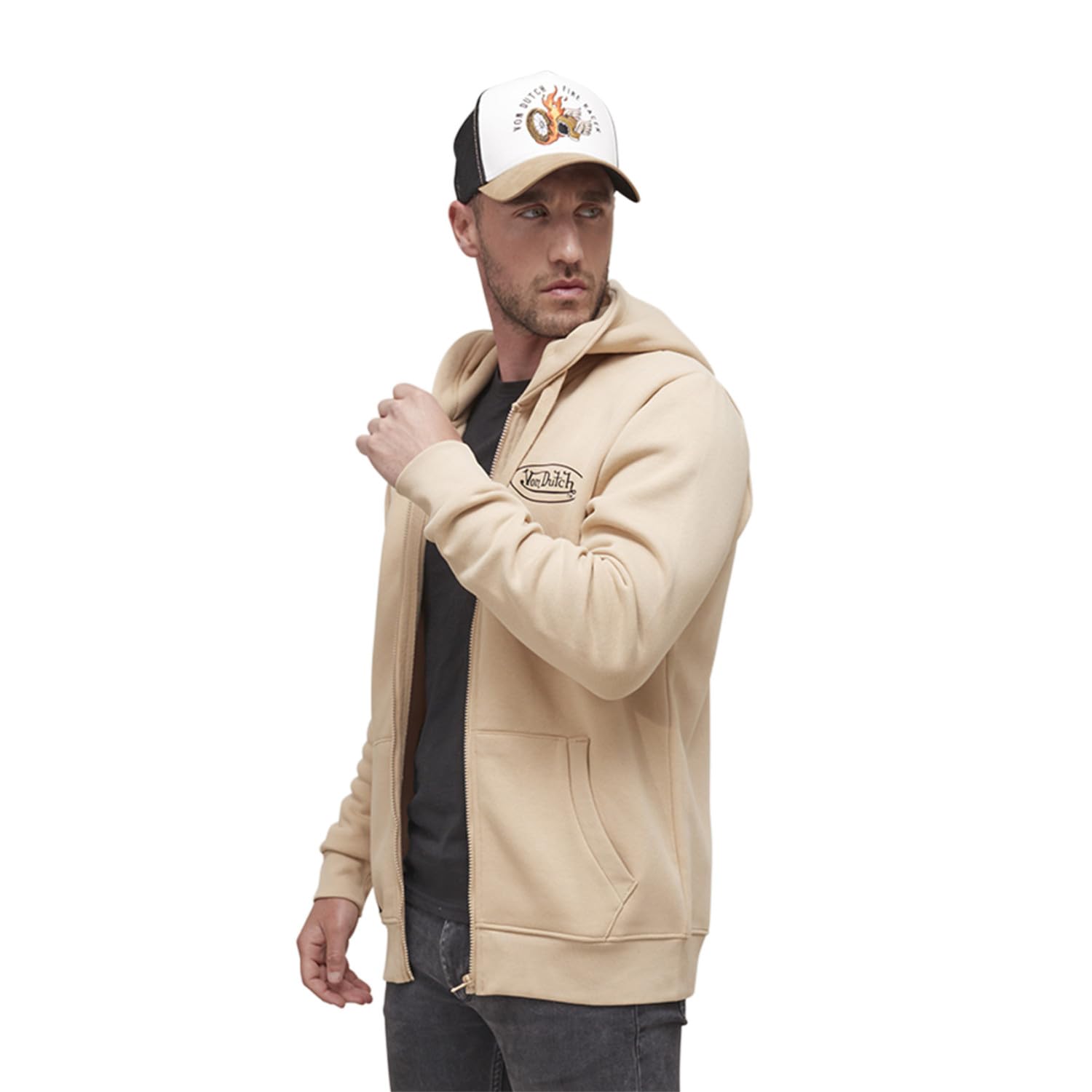 Von Dutch Męska bluza z kapturem Vd/1/Swc/Slim (zestaw 1)