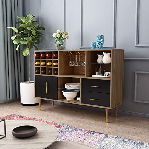 image for Mecor Kitchen Sideboard Buffet, Storage Cabinet Server Cupboard, Conso