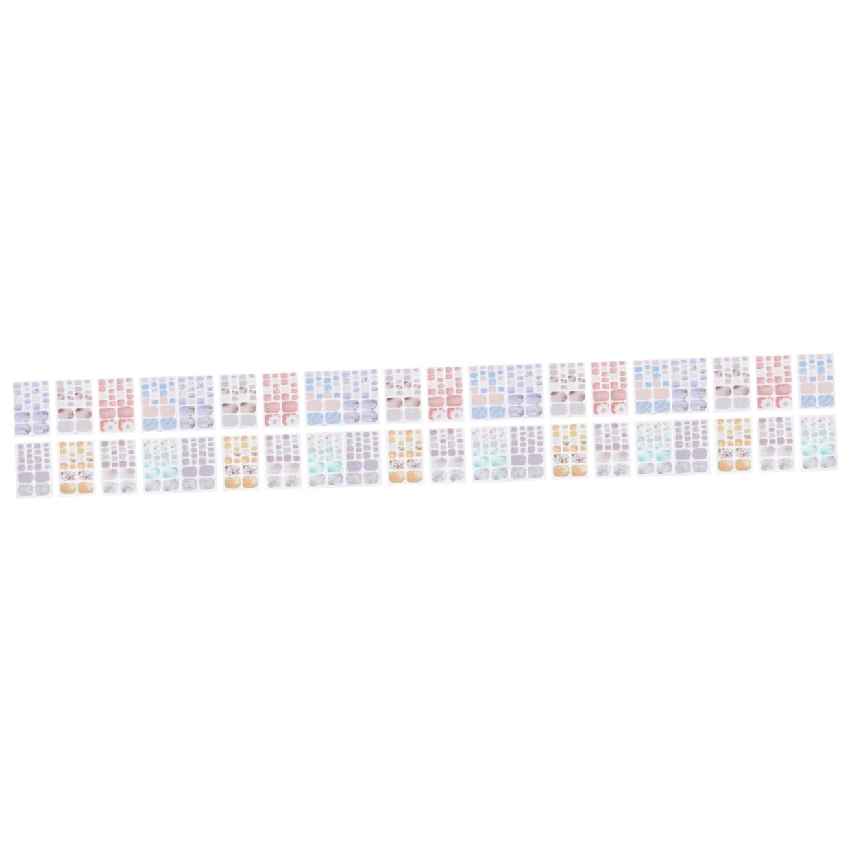 Healvian 40hojas Pegatinas Para Uñas De Pies Diseños Autoadhesivos De Manicura Para Mujeres Decoraciones Únicas y Coloridas Fácil Aplicación y Retiro Para y Compartir Momentos