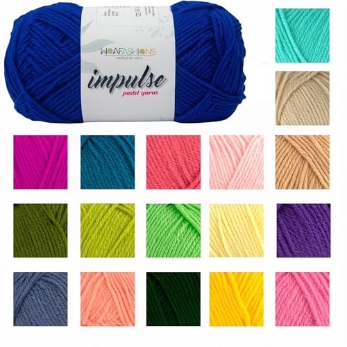 Image of WOAFashions Impulse Hand Knitting & Crochet Yarn (Royal Blue) (100gms - Pack of 1)