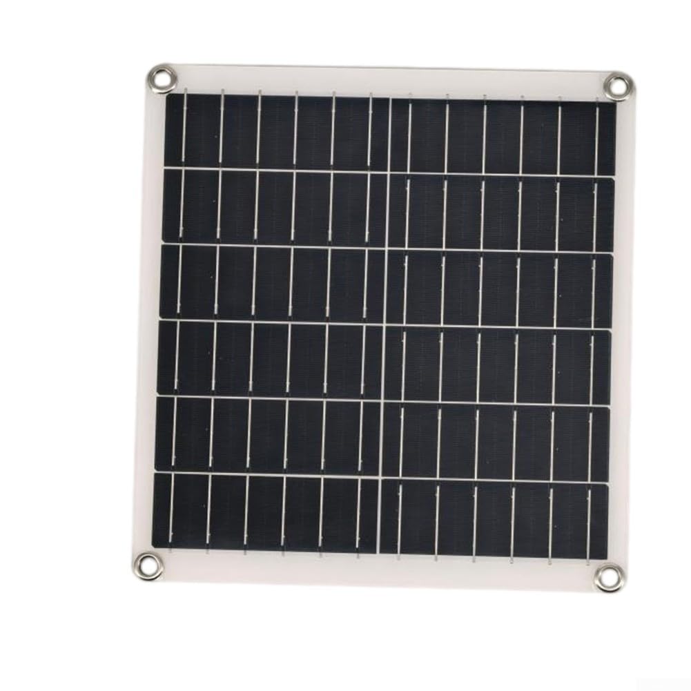 Ventilador accionado por panel solar de 10 W con soporte opcional para uso en invernaderos, caravanas, remolques y áreas de camping al aire libre (sin soporte)