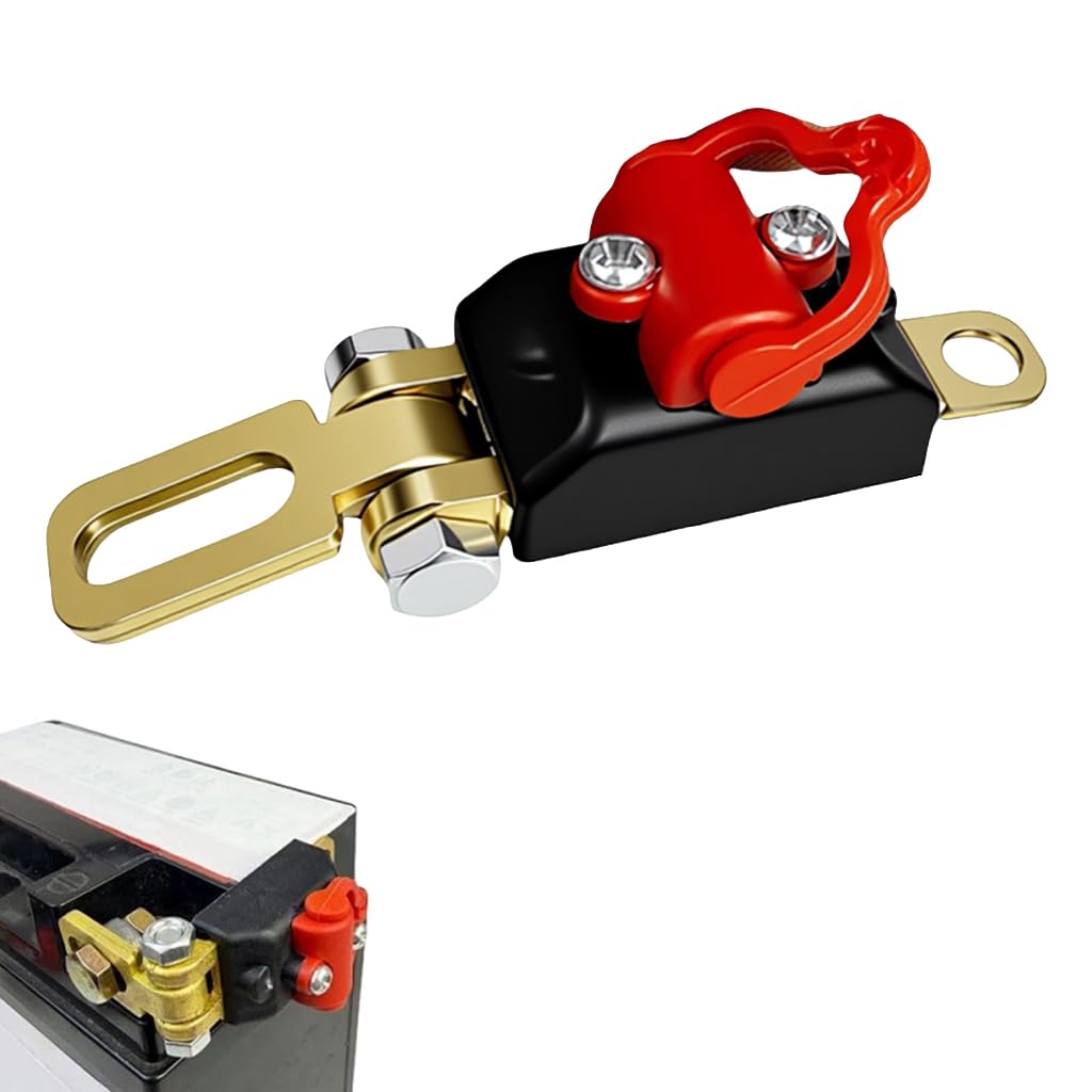 sthira® 12v motorcycle battery disconnect switch brass cut off tool atv | car battery cut off switch