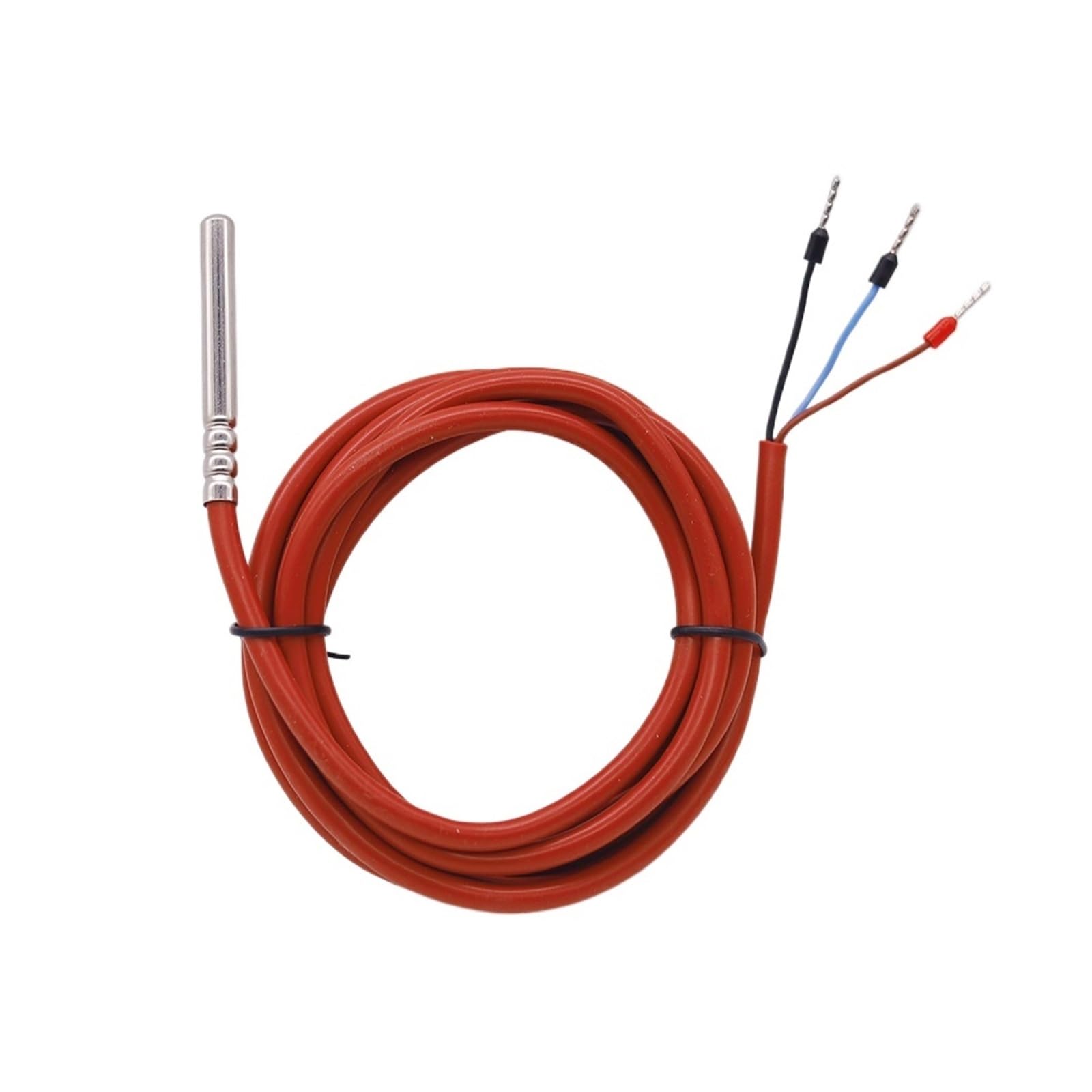 10pcs -20~200'C PT1000 Sensor Waterproof Temperature Probe High Thermal Resistance With Silicon Cable