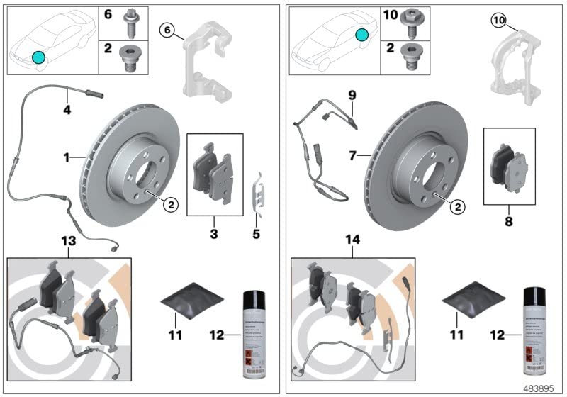 Amazon.com: BMW 34-21-6-775-287 Brake Rotor, 1 Pack : Automotive
