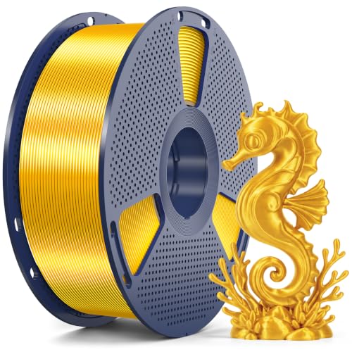 SUNLU Silk 2.0 PLA Filament Gold 1.75mm, PLA Silk Gold Filament 1KG