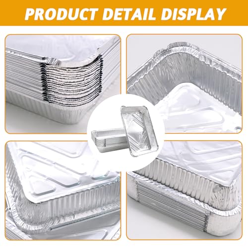 Mudoulu 20 Stück Aluschalen Grill, 31,5 x 21,5 x 5 cm Grillschalen für Gasgrill Holzkohlegrill Backofen, Alu Grillschalen für Fleisch Fisch Gemüse