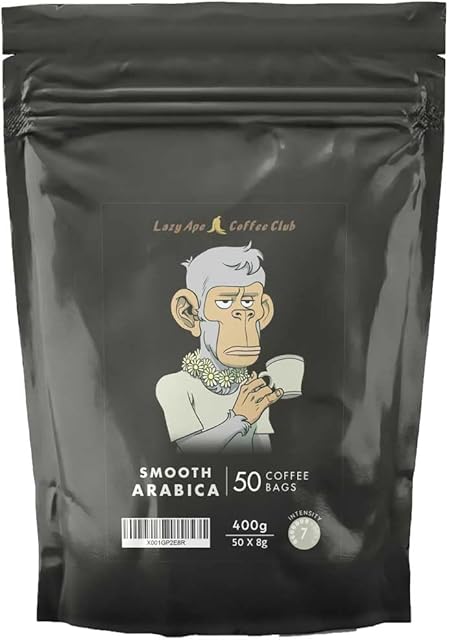 Lazy Ape Coffee Club - 50 Coffee Bags | SMOOTH ARABICA