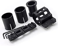 Vista 2 de Smith's Kit 0.787-1.181 in Ring Fit M-Rail Mount System Linterna Clip Holder Mount Mount Negro
