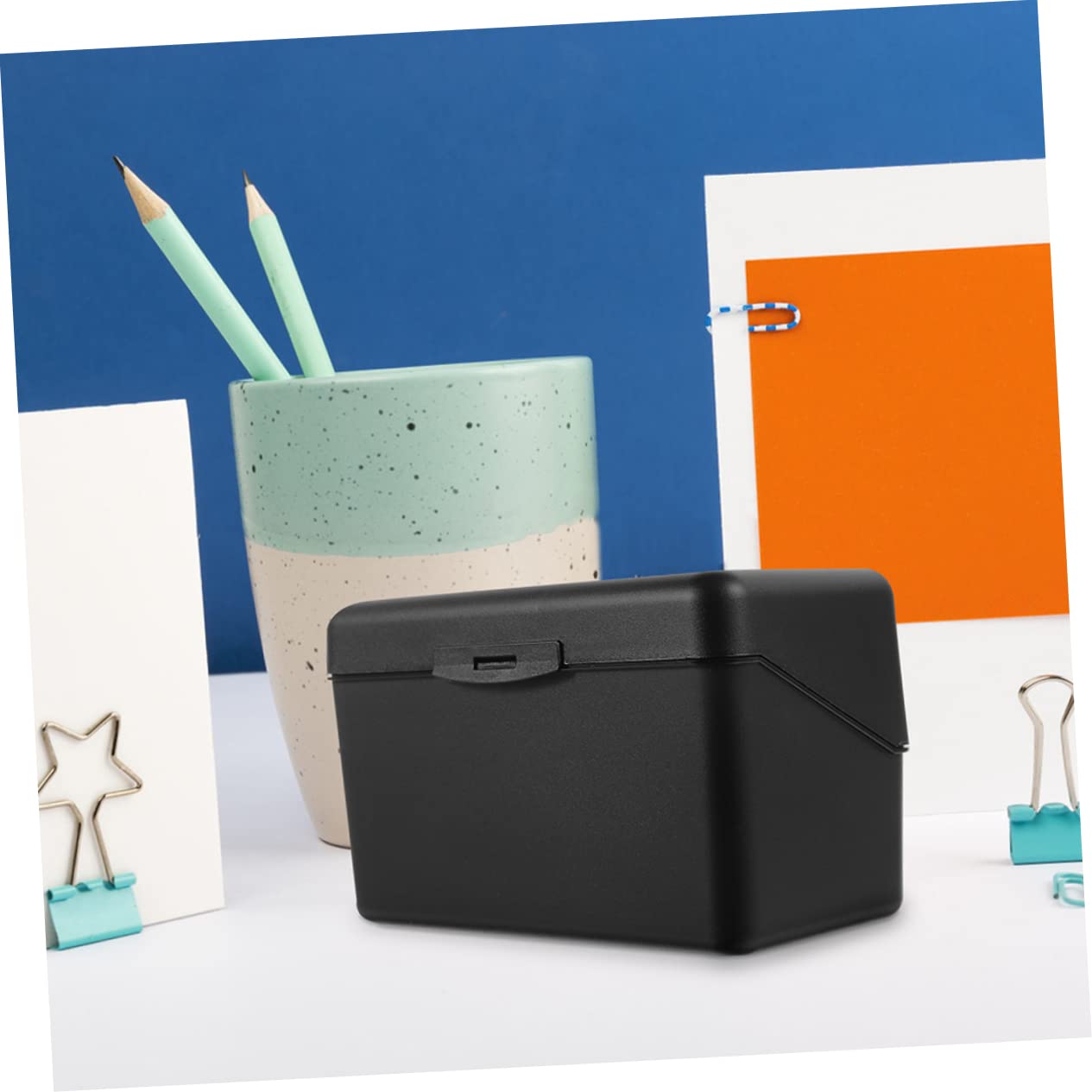 Lurrose 6stücke Tragbare Kartenbox Für Visitenkarten Und Spielkarten Organizer Zur Aufbewahrung Von Karten Für Büro Reisen Und Einzelhandel Elegantem