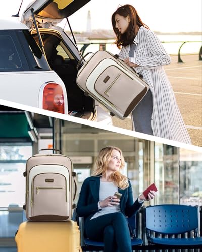 Image of 40L Travel Backpack for Women, Carry On Bag Flight Approved, Waterproof Backpack with 3 Packing Cubes, Weekender Personal Item Bag for Airplane Travel Essentials, TSA Approved