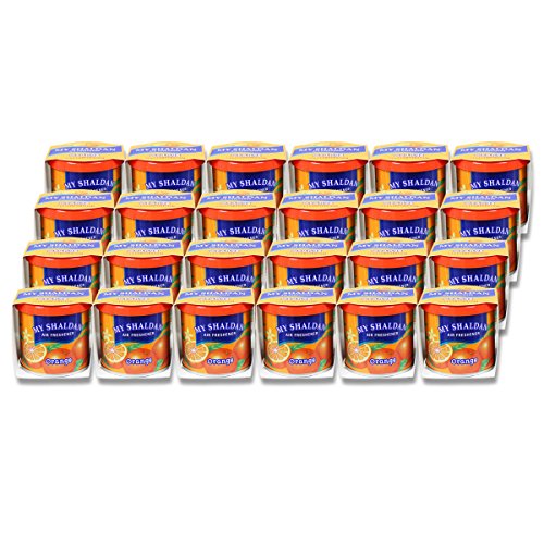 Image of Pack of 24 My Shaldan Japanese Car Cup-Holder Natural Air Freshener Cans (Orange Scented)