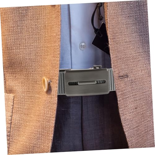 Waist Belt Men's Ratchet Belt Automatic Buckle Stretchable for Golf Dress Outdoor4