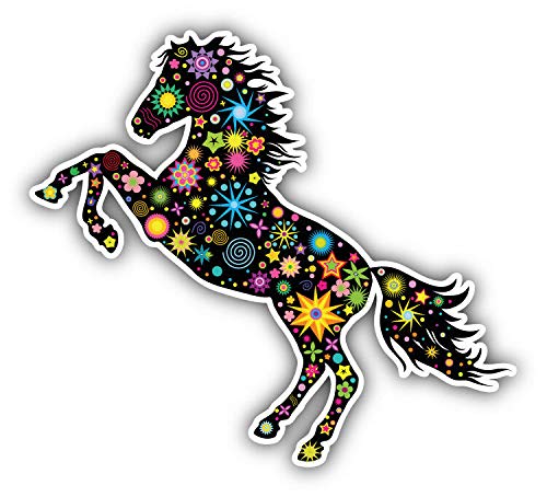 KW Vinyl Magnet Ornate Horse Truck Car Magnet Bumper Sticker Magnetic 5