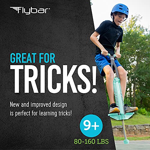 Image of Flybar Master Pogo Stick for Kids Ages 9+, 80-160 lbs - Easy Grip Handles - Active Exercise Toy for Tweens & Teens - Outdoor Toy with Non-Slip Foot Pegs for Boys and Girls - No Assembly Needed