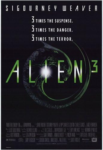 ALIEN 3 (Three) - 27"X40" D/S Original Movie Poster One Sheet Sigourney ...