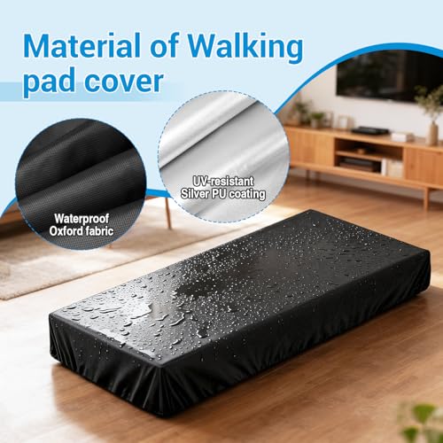 Tapis de course housse imperméable FOXCUP pour tapis roulant électrique pliable noir LCD