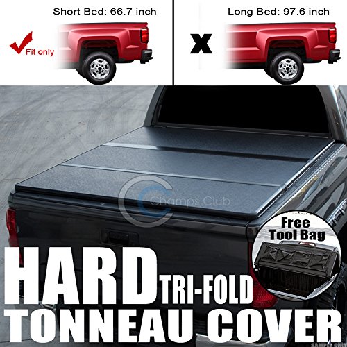 R L Racing Hard Tri Fold Truck Bed Tonneau Cover With Tool Bag 2007 2016 For Tundra Crewmax Extended Crew Cab Fits 5 5 Ft 66 Short Bed Sb Buy Online In United Arab Emirates At