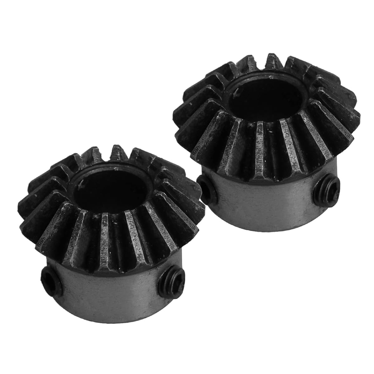 Gorise 2 Stück Stahlkegelr?der, 1,5 Modul, 16 Z?hne, 10 mm Lochdurchmesser, 90 Grad konisches Kegelrad, Lenkgetriebe wird für die mechanische Drehung von Hardware verwendet