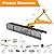 60.5" 3 Point Rock Rake Landscape Rock Rake Lawn Tractor Rake Heavy Duty 360°Rotation Tow-Behind 3.5 FT Fit Category 1 Tractor Perfect for Garden Lawn Care and Landscaping (60.5 in)