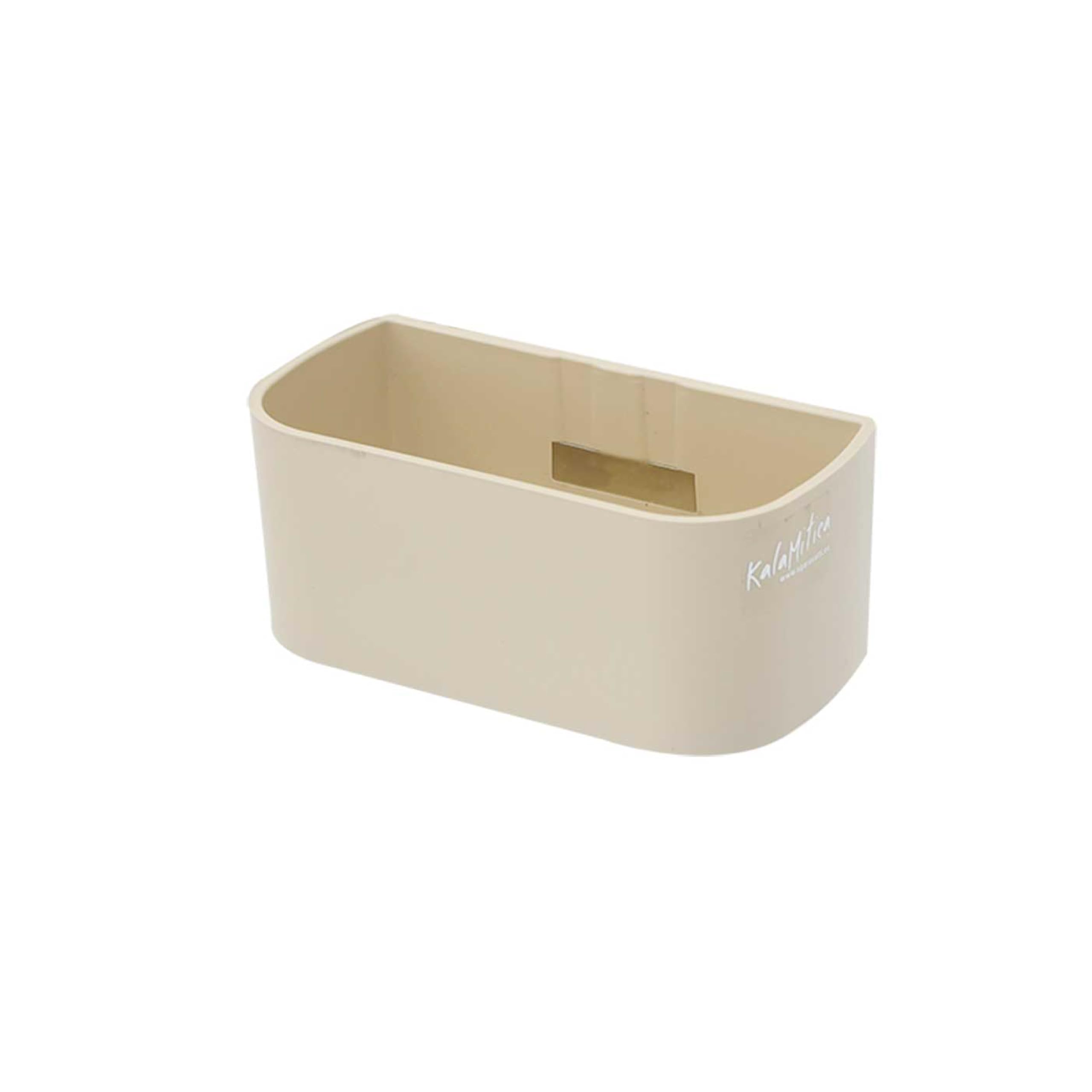 Kalamitica Ivory - Magnetic Container 13.8X6.7x5.7cm – - Magnetic Storage Organiser For Whiteboard, Fridge, Locker And Any Metal Surface, Marker Holder, Plant Pot