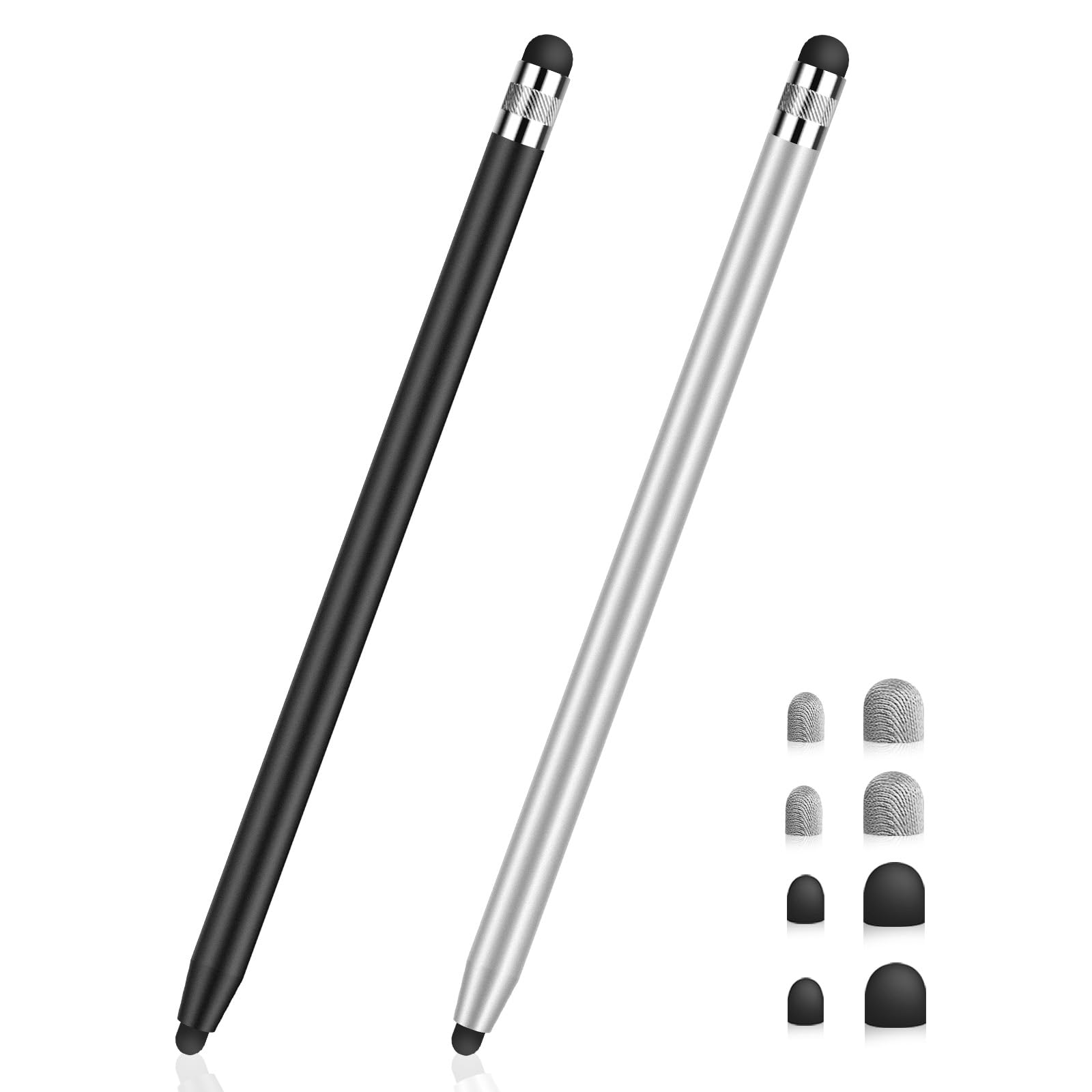MEKO Pennino per tablet 2 in 1 Touch Pen 6 punte in gomma per iOS Android iPhone iPad Samsung Huawei Xiaomi
