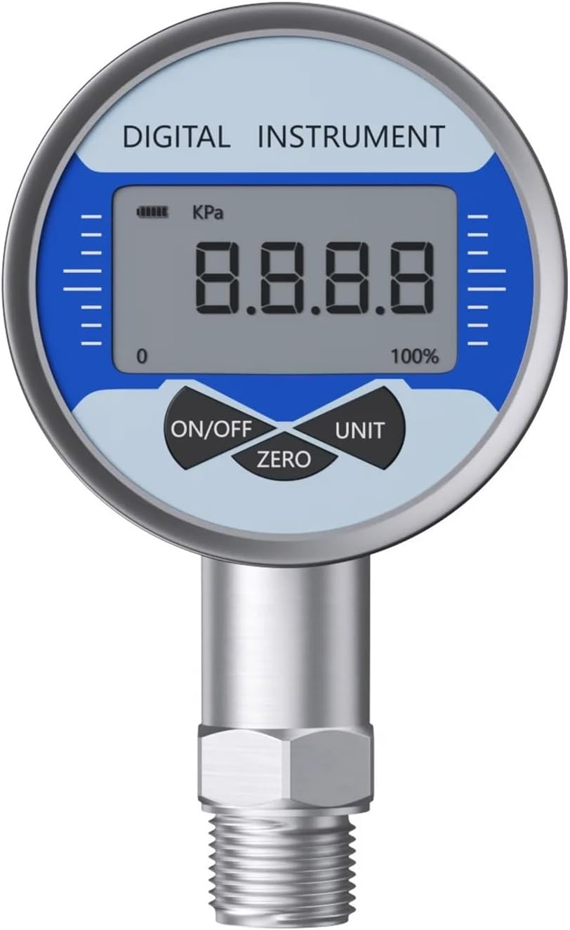 High Pressur/e Gauge 400bar 600bar M20*1.5 LCD Display Digital Bar 300bar 4bar Hydraulic(M20-1.5 Radial,0-1.6Mpa)