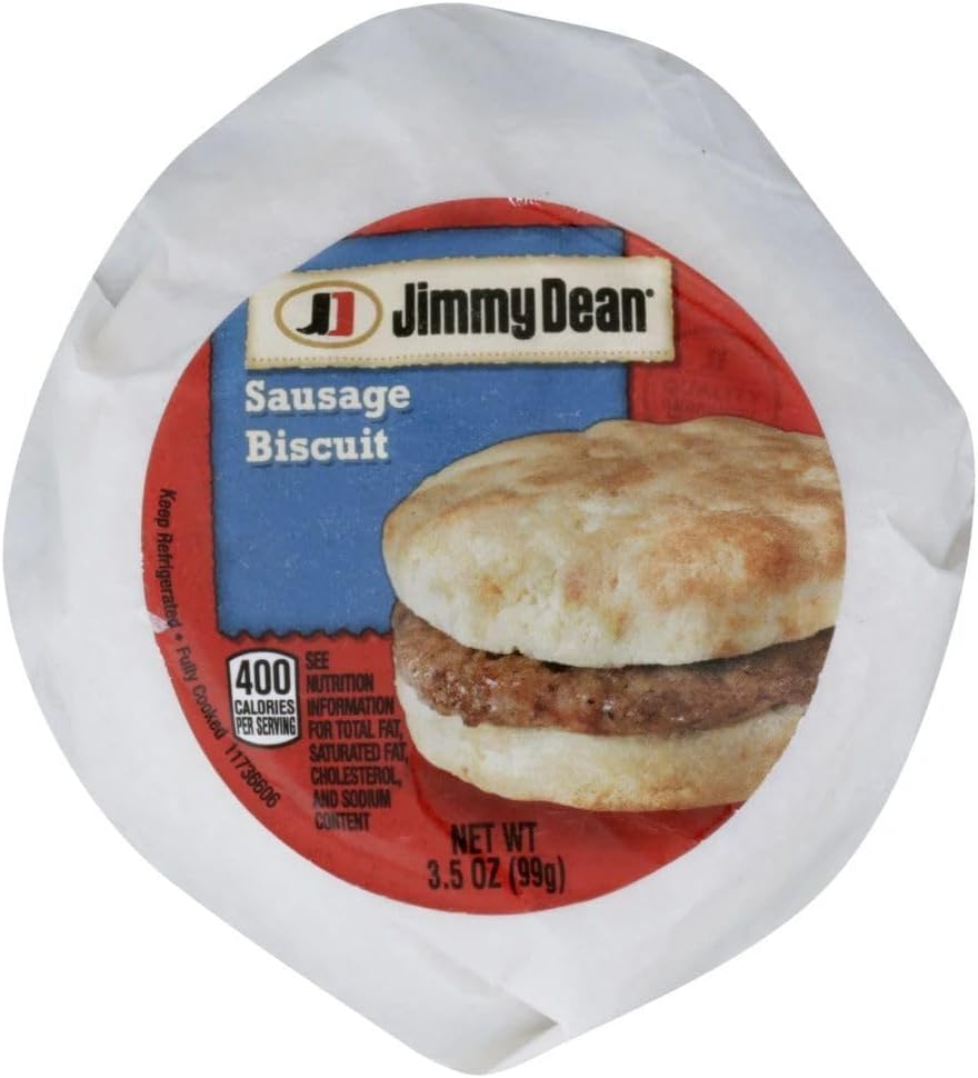Frozen Sausage Biscuit, 3.5-Ounce Sandwiches (Pack of 12)