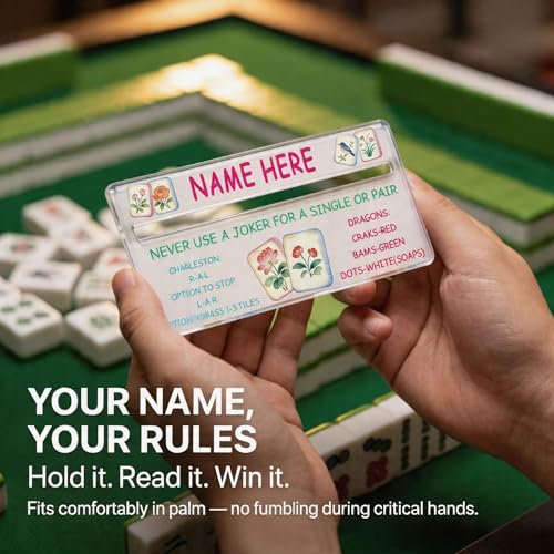 Ayuda personalizada para Mahjong con nombre miniatura 4