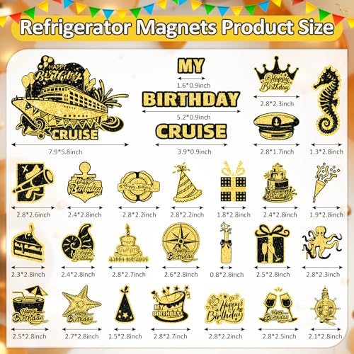 Set 28 imanes decorativos para puerta de crucero miniatura 2