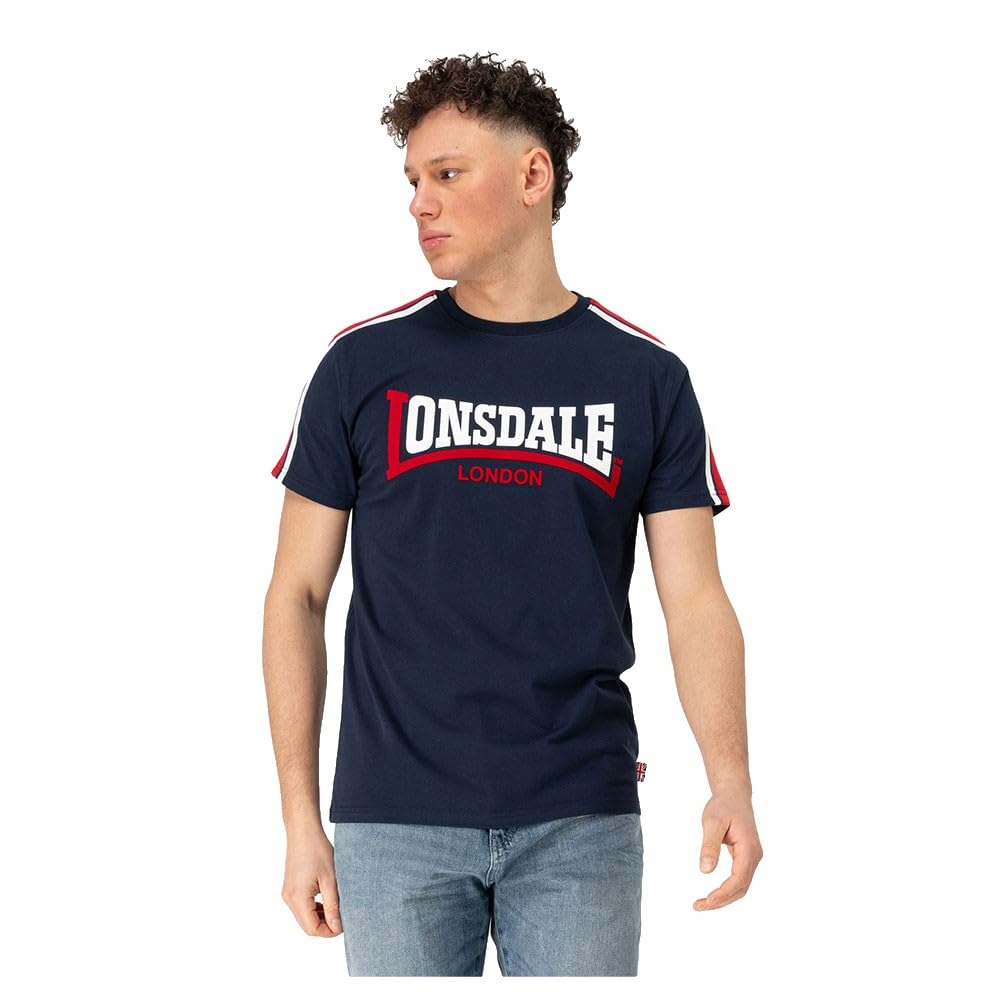 Lonsdale London MERRYN Männer T-Shirt Navy Basics, Casual Wear, Streetwear