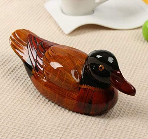 Gwill Feng Shui 5 Inch Pair of Brown Mandarin Ducks Symbol of Love & Fidelity With Free Luck