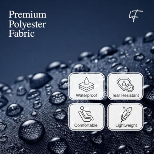 Image of Leriya Fashion Raincoat for Men Waterproof with Hooded Cap | Lightweight Windproof Rainsuit Jacket for Men Waterproof | 2-Piece Raincoat with Button Closure | Rainwear Ideal for Bike Riding & Travel