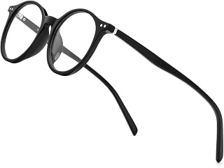 HEPIDEM Acetate Round Glasses for Women Men Retro Prescription Eyeglasses Clear  - Compare price