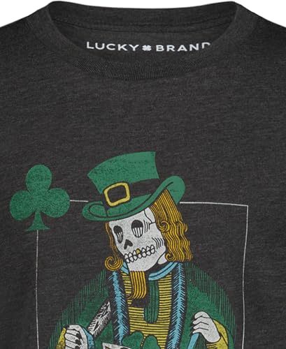 Image of Lucky Brand Boys' Short Sleeve Graphic Crew Neck T-Shirt, Soft, Comfortable, Relaxed Fit
