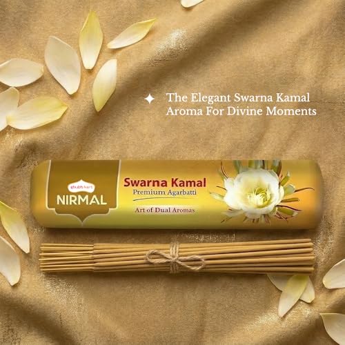 Image of Shubhkart Nirmal Swarna Kamal Premium Agarbatti Sticks | Agarbatti for Pooja & Havan | Incense Muttha Sticks for Home with Divine Floral Fragrance | Pooja Items for Daily Use | 250g