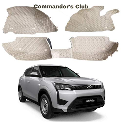 Commander's Club 7D Foot Mats for Mahindra XUV300, Set of (4 pcs