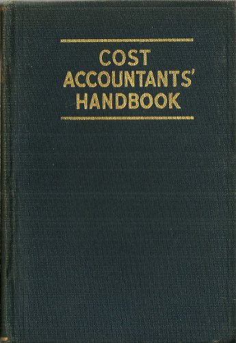 COST ACCOUNTANTS' HANDBOOK [German] B003ZW77MY Book Cover
