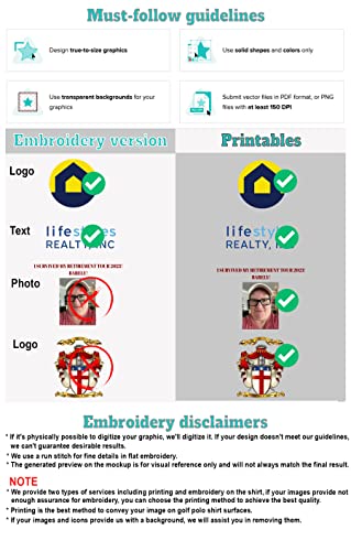 Men's Custom Polo Golf Shirt, Custom Embroidered Polo Shirt, Personalized With Text & Logo (Black-K110) #TOP5