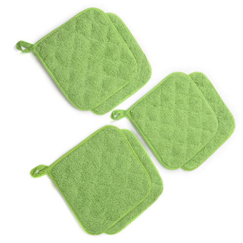 Jennice House Potholders Set, 6 Pack of Heat Resistant Hot Mat Coasters Pure