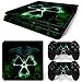 Sony PS4 Playstation 4 Slim Skin Design Foils Faceplate Set - Nuclear 2 Motif