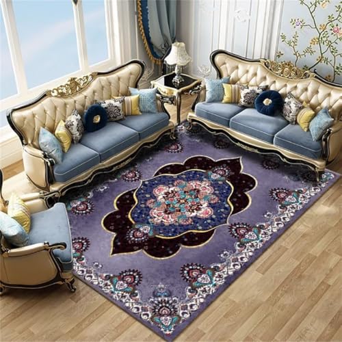 Tapis de Salon rétro 200X300CM grand format lavable - 2