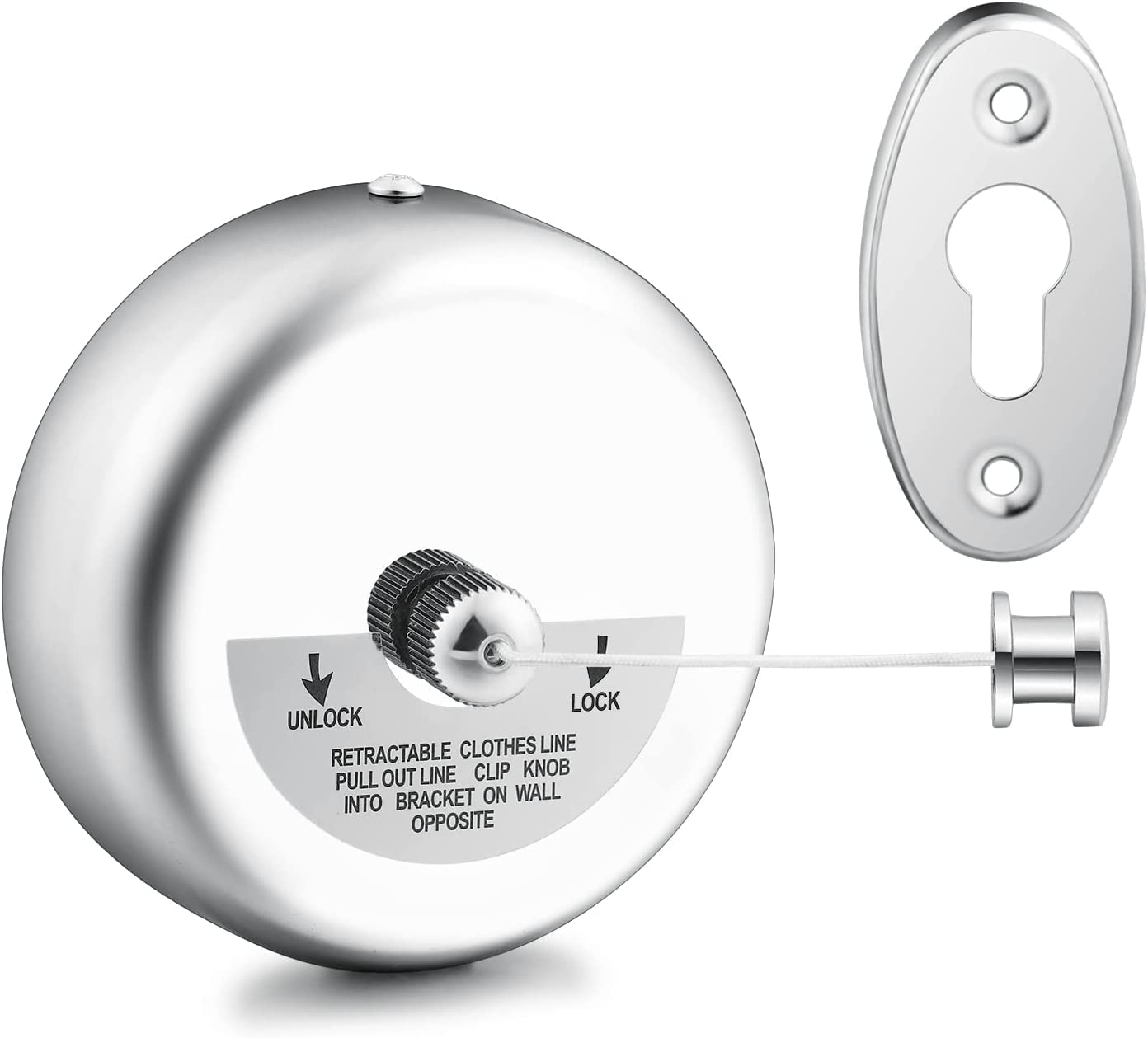 Buy TAPIT Retractable Clothesline 304 Stainless Steel Heavy Duty, 9.2