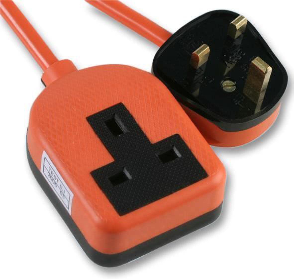Pro Elec ? Gumowane tworzywo sztuczne 1 bieg przedłużenia, pomarańczowy, 10 m prowadnica