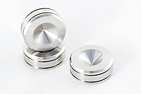 Vista 1 de Juese - Almohadillas para altavoces de acero inoxidable macizo, 0.984 in