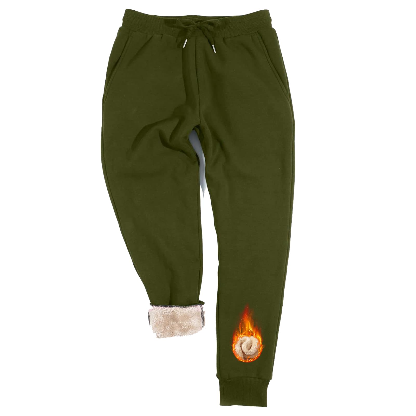 Inno Men's Sherpa Fleece Lined Jogger Pants