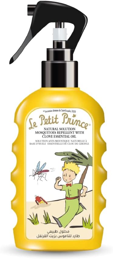 Le Petit Prince Mosquito Repellent with Vitamin E, Cloves & Essential Oils - 200ml, Natural, Safe for All, DEET-Free, Long-Lasting Defense, Family Size